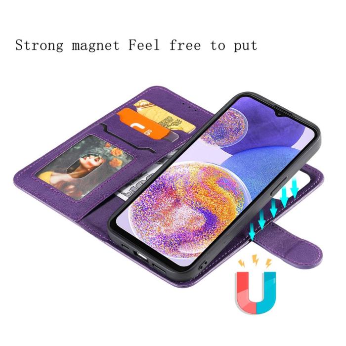 Bild 3, Samsung Galaxy A23 5G 2in1 Magnet/Plånboksfodral Lila