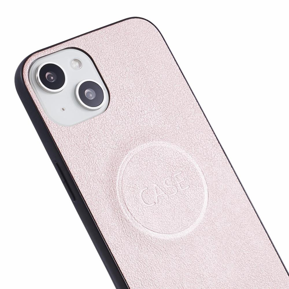 iPhone 13 - 2in1 Läder Magnet Fodral / Skal - Roséguld