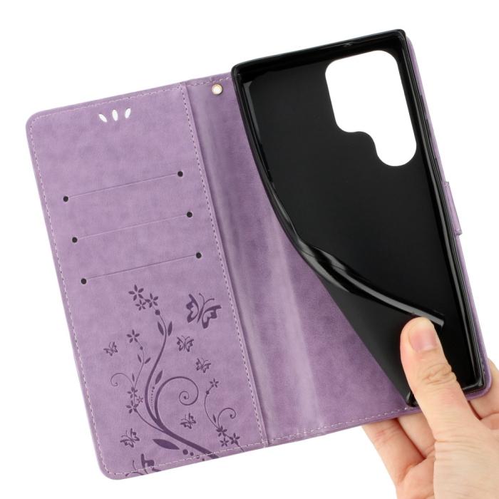 Bild 3, Samsung Galaxy S23 Ultra Fodral Med Tryck Ljus Lila