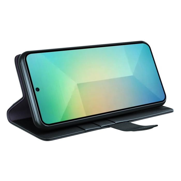 Bild 3, Samsung Galaxy S25 Fodral Premium Äkta Läder Svart