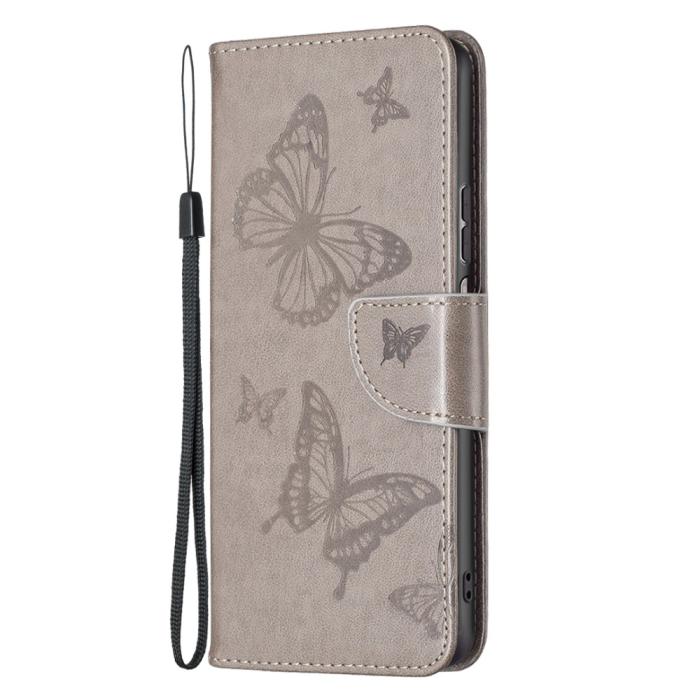 Bild 6, Xiaomi Redmi 10 5G Fodral Butterfly Grå