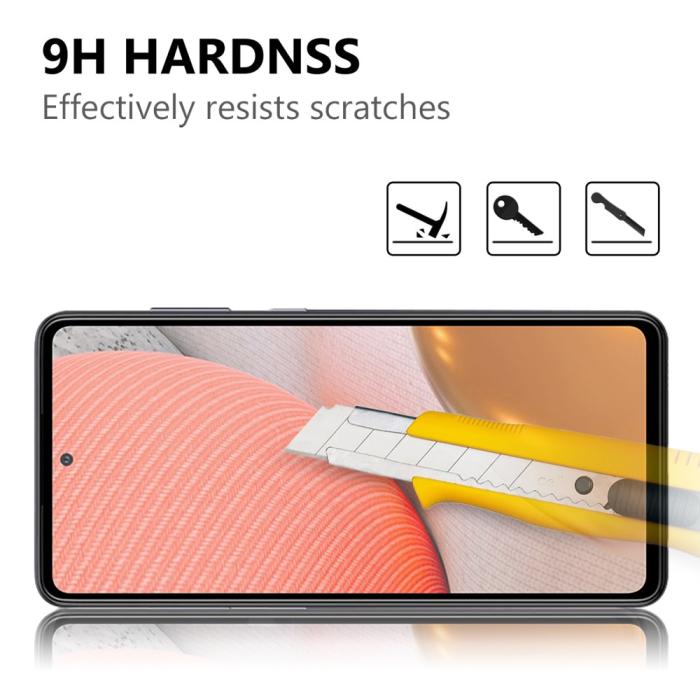 Bild 3, Samsung Galaxy A72 - Heltäckande Skärmskydd I Härdat Glas