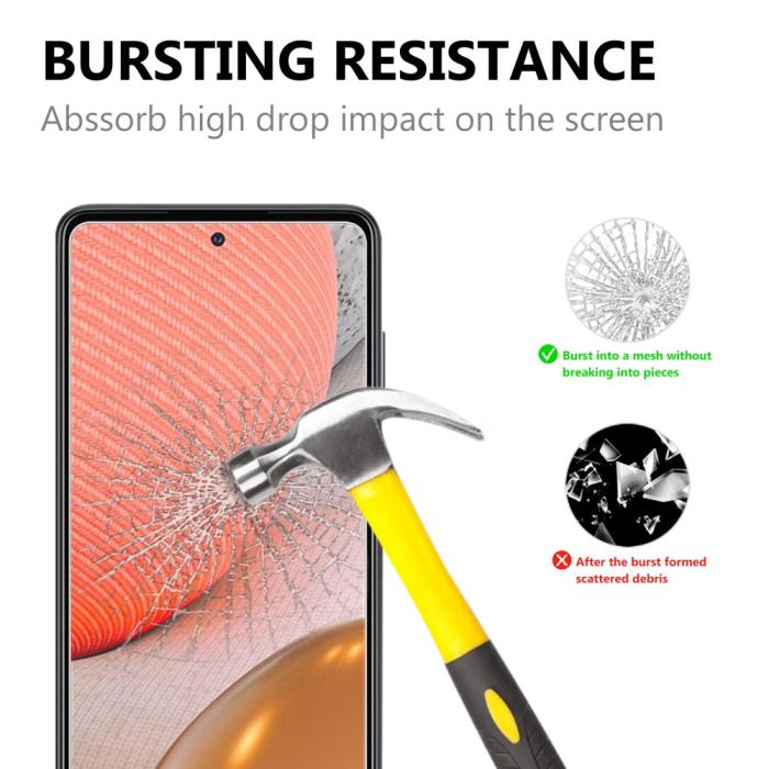 Bild 2, Samsung Galaxy A72 - Skärmskydd I Härdat Glas