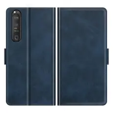 Sony Xperia 1 III - Fodral Med Magnetisk Stängning - Blå