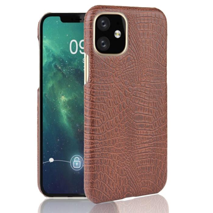 Bild 1, iPhone 11 - Krokodil Skal - Coffee