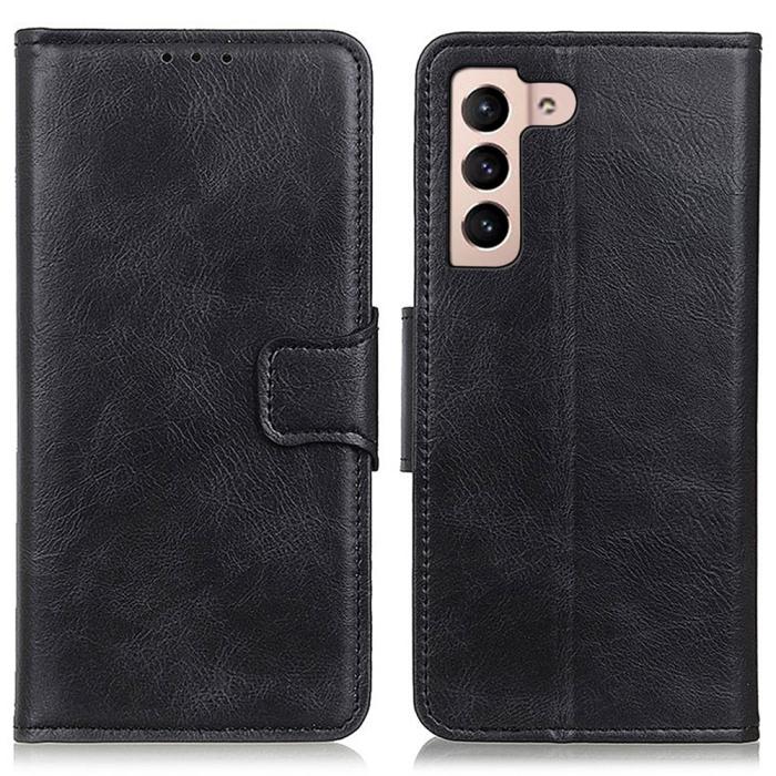 Bild 1, Samsung Galaxy S23 Fodral Crazy Horse Läder Svart