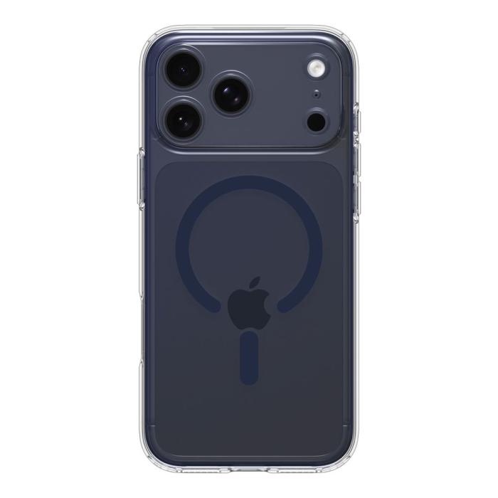Bild 2, Spigen iPhone 17 Pro Max Skal MagSafe Ultra Hybrid Clear / Deep Blue