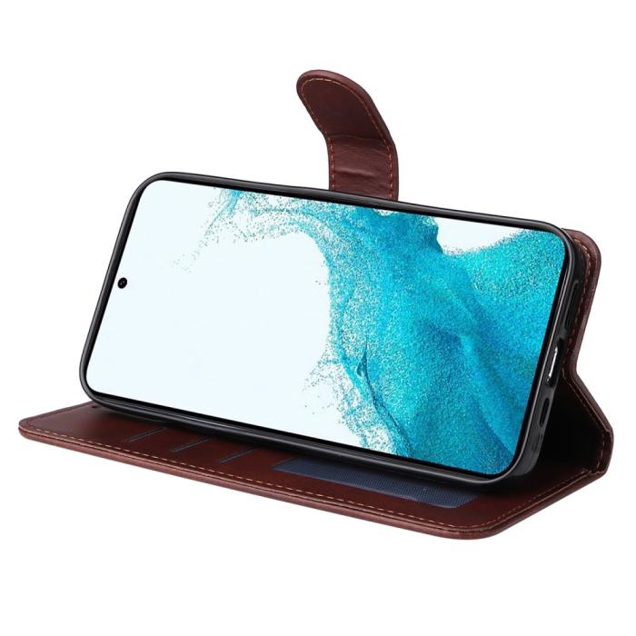 Bild 3, Samsung Galaxy A34 5G Fodral Läder Brun