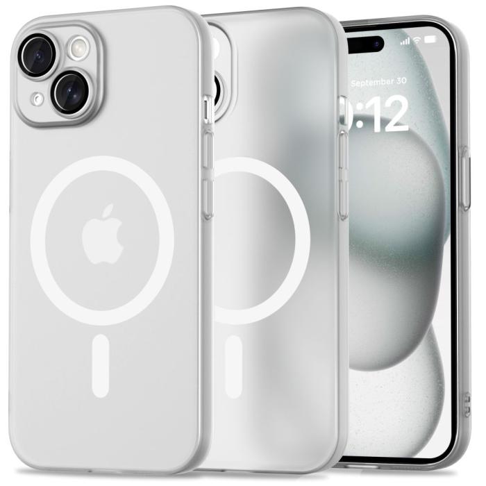 Bild 1, Tech-Protect iPhone 15 Skal MagSafe MagSlim Matt Vit