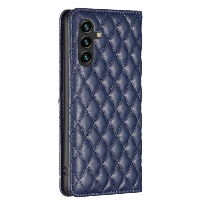 Bild 6, Samsung Galaxy A35 5G Fodral Flip Diamond Läder Blå
