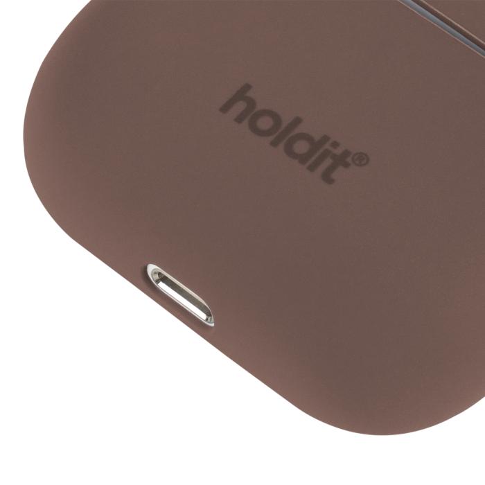 Bild 3, holdit AirPods 3 Skal Silikon Nygård Dark Brown