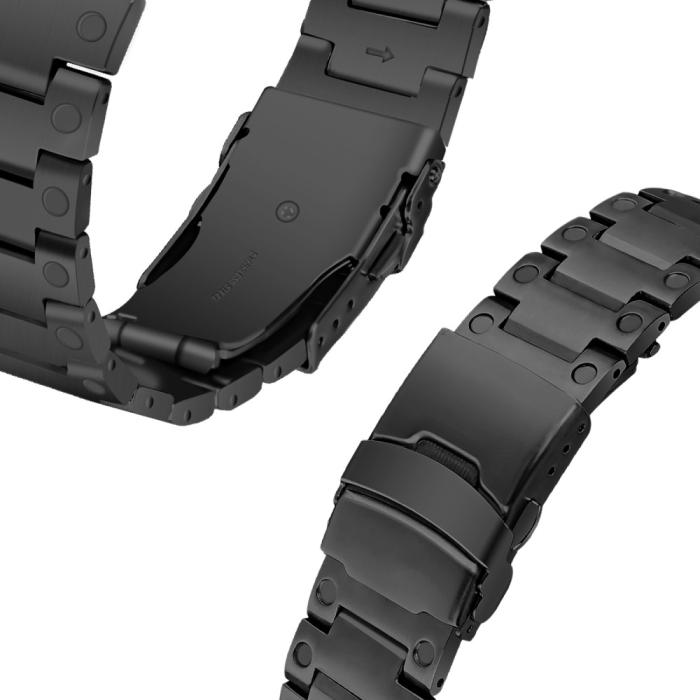 Bild 3, Lyxigt Metallarmband Google Pixel Watch / Watch 2 Svart