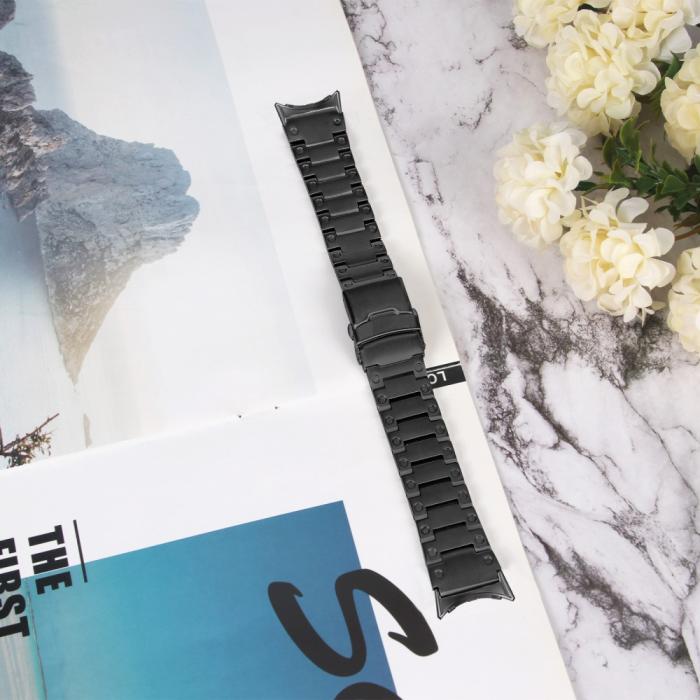 Bild 5, Lyxigt Metallarmband Google Pixel Watch / Watch 2 Svart