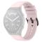 Silikon Armband Smartwatch (22 mm) Ljus Rosa