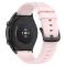 Silikon Armband Smartwatch (22 mm) Ljus Rosa