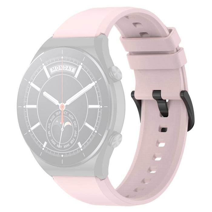Bild 1, Silikon Armband Smartwatch (22 mm) Ljus Rosa