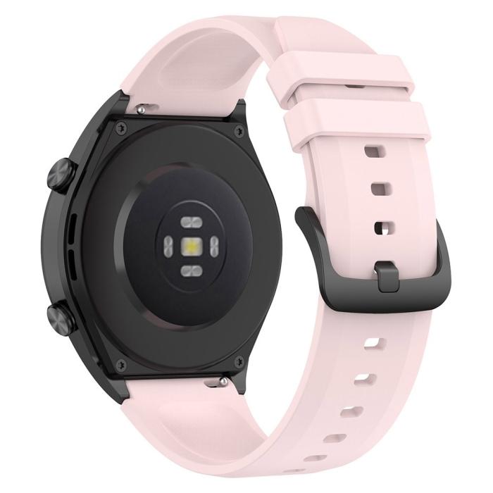 Bild 3, Silikon Armband Smartwatch (22 mm) Ljus Rosa