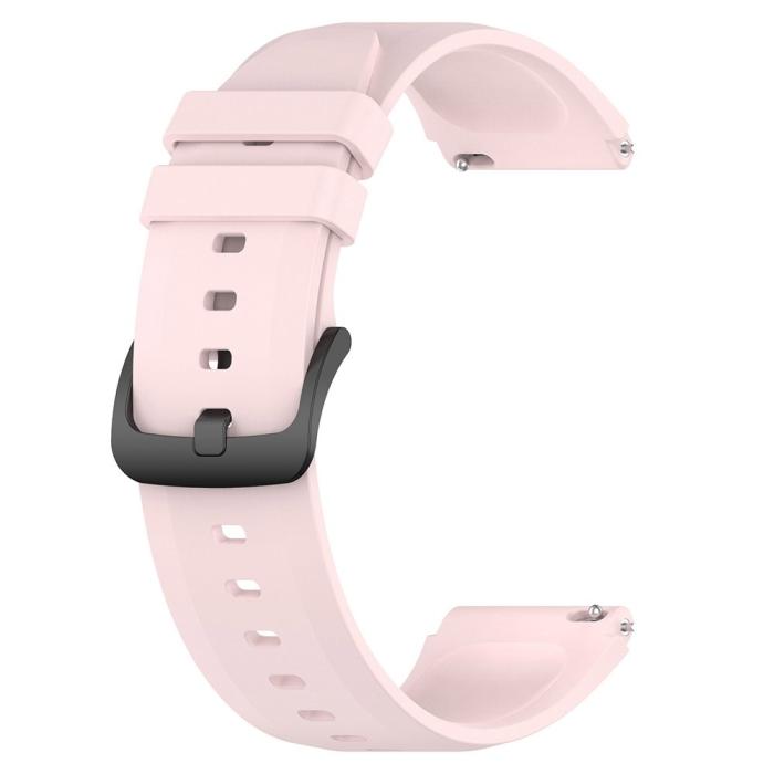 Bild 4, Silikon Armband Smartwatch (22 mm) Ljus Rosa