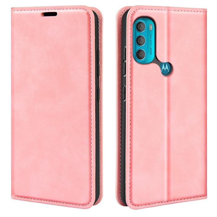 Bild 1, Motorola Moto G71 Fodral Flip Ljus Rosa