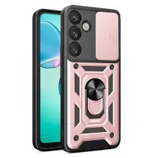Samsung Galaxy S26 Skal CamShield Ring Hybrid Ros&eacute;guld