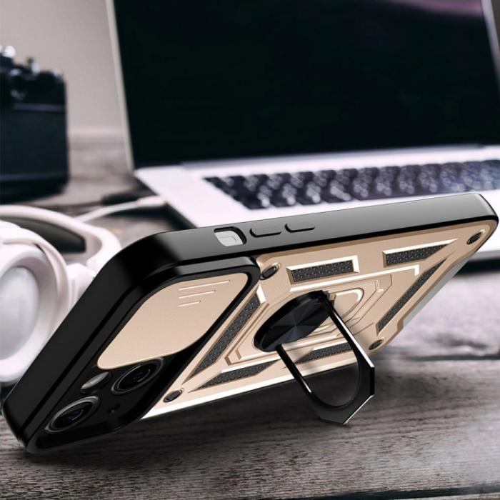 Bild 5, iPhone 14 Pro Skal CamShield Hybrid Ring Guld