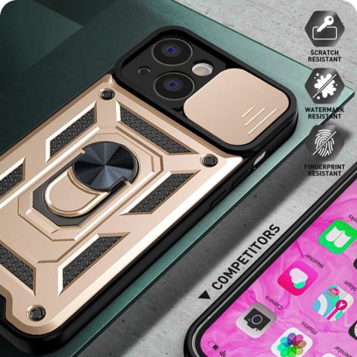 Bild 6, iPhone 14 Pro Skal CamShield Hybrid Ring Guld