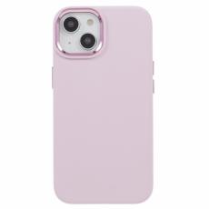 iPhone 15 Plus Skal Liquid Silikon AluLens Rosa