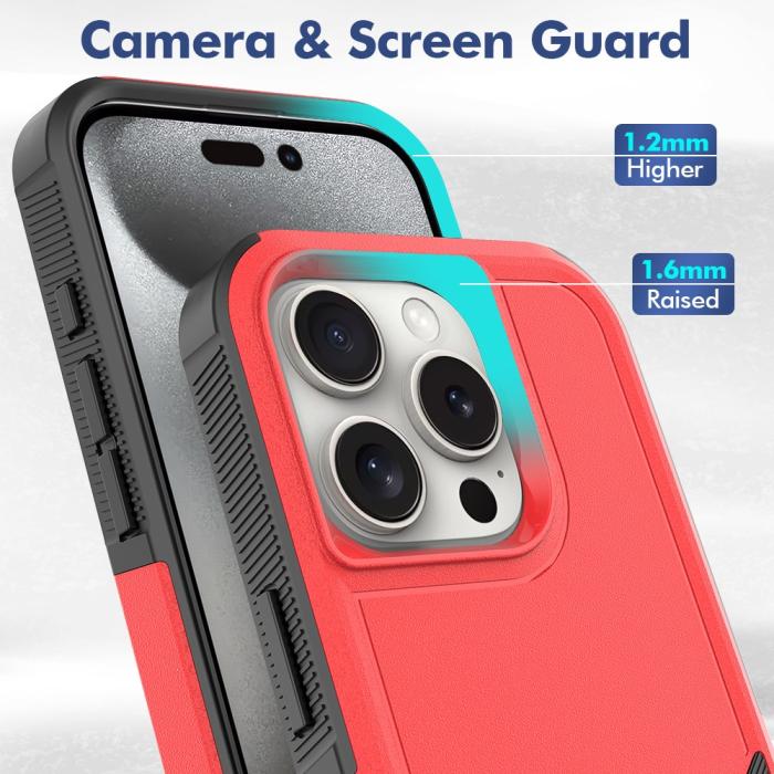 Bild 4, iPhone 16 Pro Skal Extreme Shockproof Röd