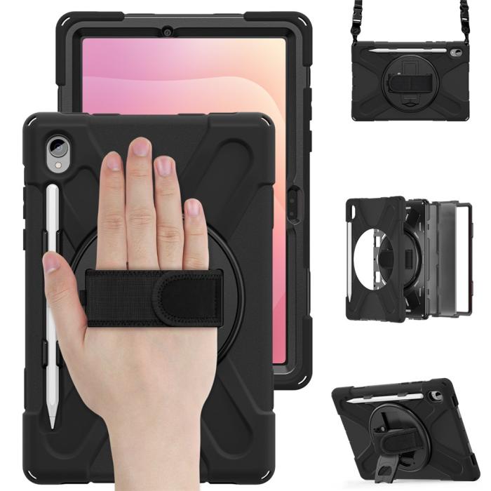 Bild 2, Samsung Galaxy Tab S11 Skal Shockproof Hybrid Kickstand Svart