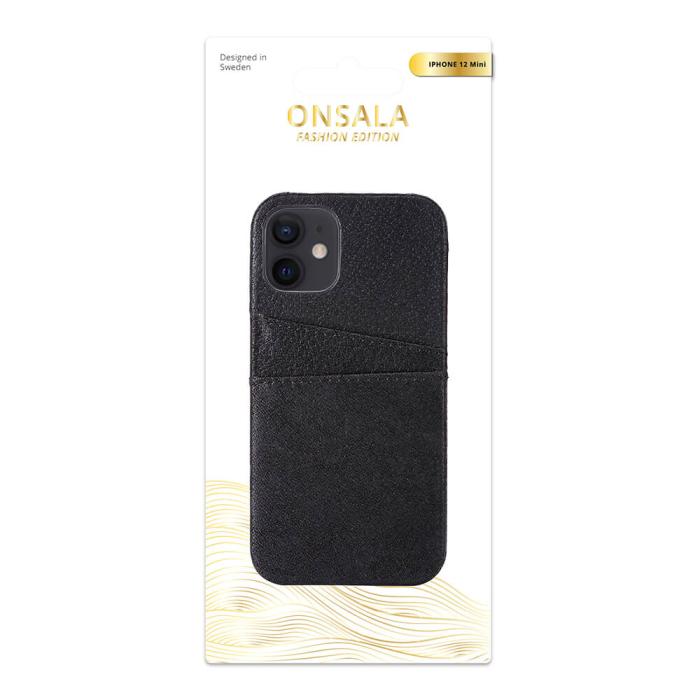 Bild 2, ONSALA iPhone 12 Mini Skal Äkta Läder Svart