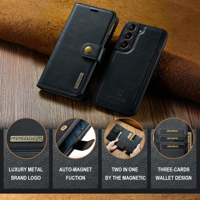 Bild 4, DG.MING Galaxy S24 2in1 Magnet Fodral / Skal Svart