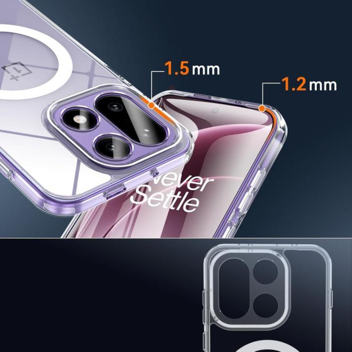 Bild 4, Tech-Protect OnePlus 15 Skal MagSafe FlexAir Hybrid Transparent