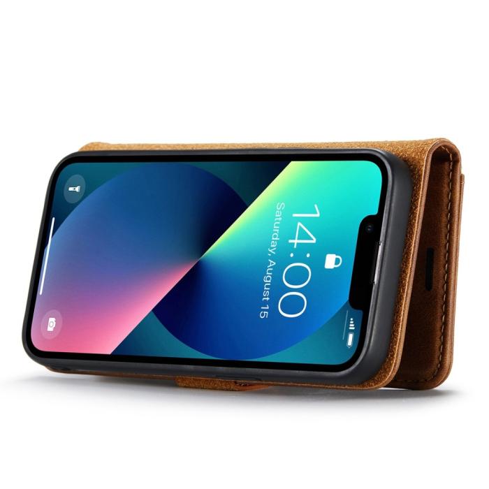Bild 3, DG.MING iPhone 15 2in1 Magnet Fodral / Skal Brun