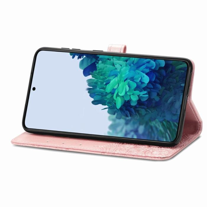 Bild 5, Samsung Galaxy S22 Plus Fodral Mandala Läder Roséguld