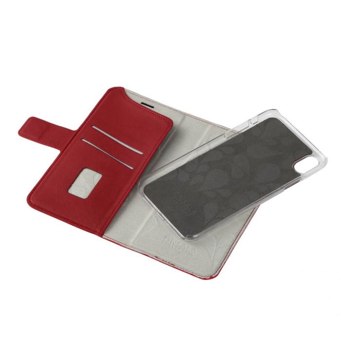 Bild 3, ONSALA iPhone XR 2in1 Magnet Fodral / Skal Saffiano Red
