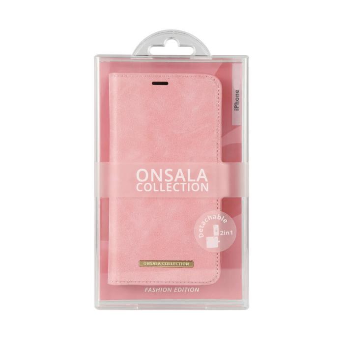 Bild 2, ONSALA iPhone 12 Mini 2in1 Magnet Fodral / Skal Dusty Pink