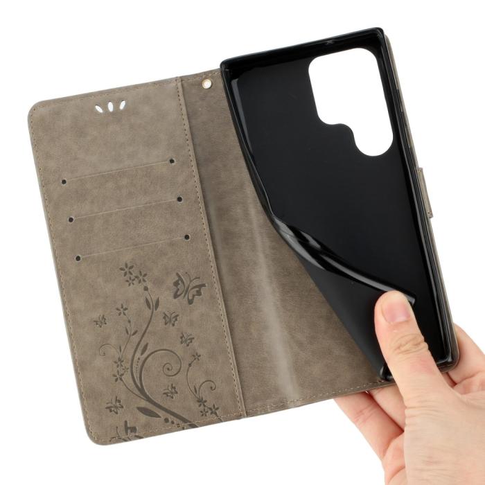 Bild 3, Samsung Galaxy S23 Ultra Fodral Med Tryck Grå