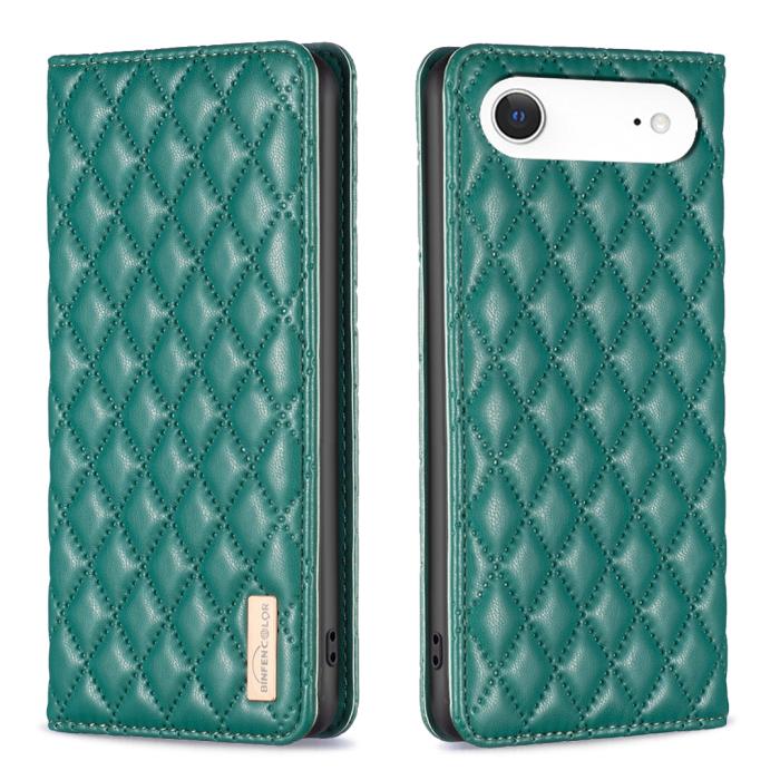 Bild 1, BINFEN iPhone Air Fodral Diamond Flip Läder Grön