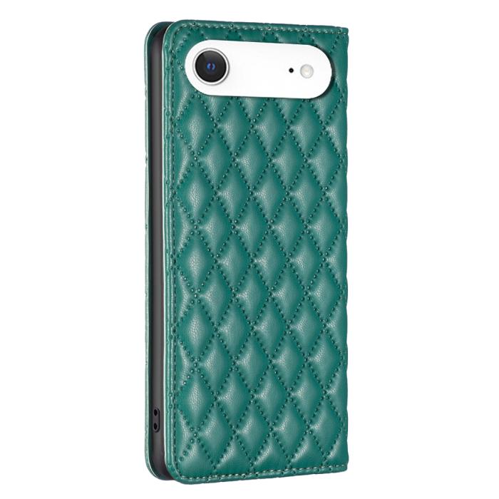 Bild 3, BINFEN iPhone Air Fodral Diamond Flip Läder Grön