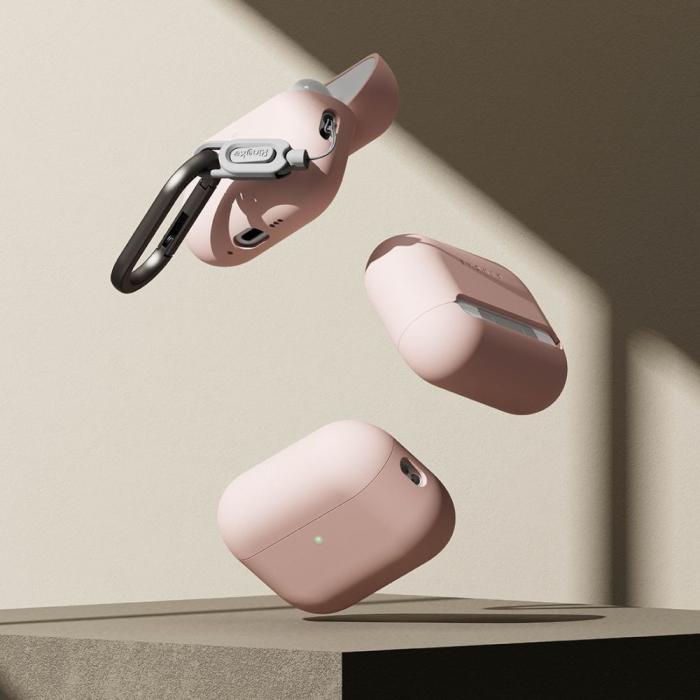 Bild 4, Ringke AirPods Pro 3 Skal Silikon Pink Sand