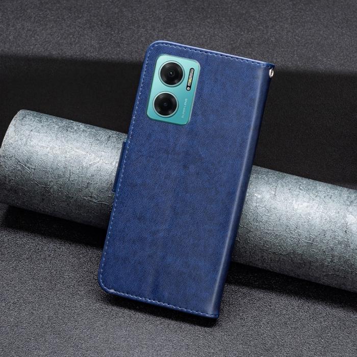 Bild 4, Xiaomi Redmi 10 5G Fodral Butterfly Mörk Blå