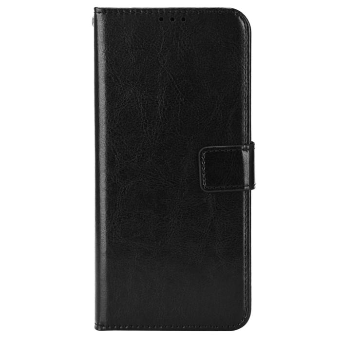 Bild 5, Xiaomi 12T / 12T Pro Fodral Crazy Horse Läder Svart