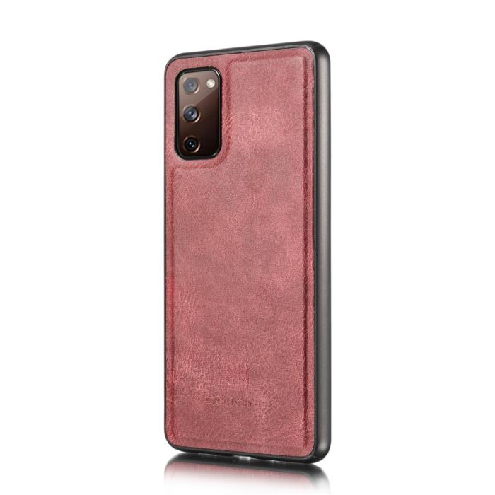 Bild 5, Samsung Galaxy S20 FE - DG.MING 2in1 Magnet Fodral - Vinröd
