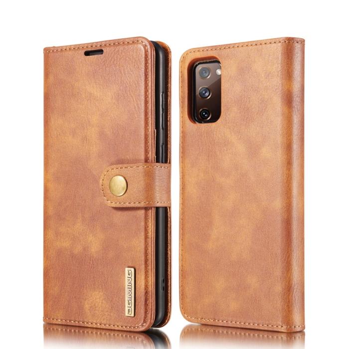 Bild 2, Samsung Galaxy S20 FE - DG.MING 2in1 Magnet Fodral - Brun