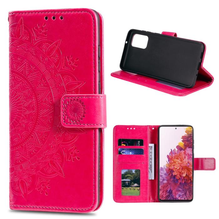 Bild 1, Samsung Galaxy S20 FE - Mandala Fodral - Rosa