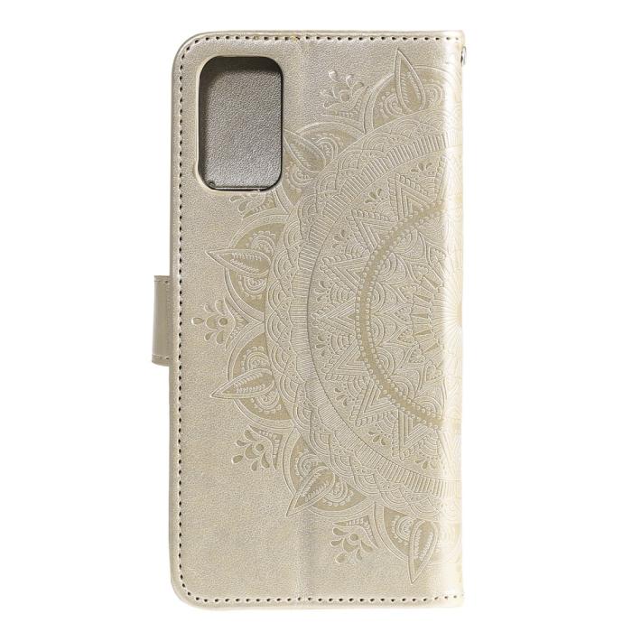 Bild 3, Samsung Galaxy S20 FE - Mandala Fodral - Guld