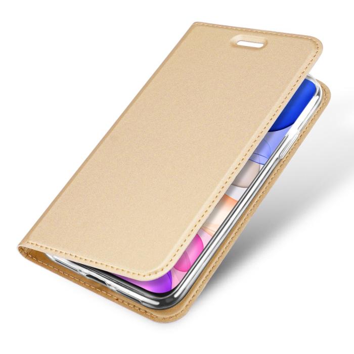 Bild 4, iPhone 11 - DUX DUCIS Plånboksfodral - Guld