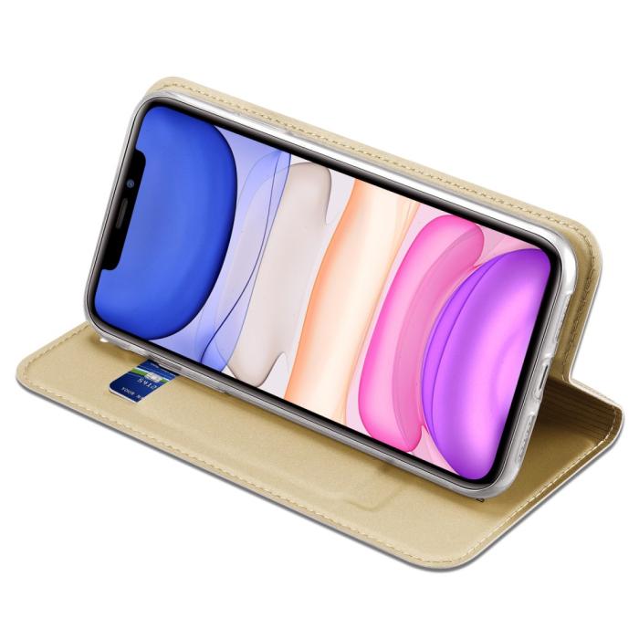 Bild 5, iPhone 11 - DUX DUCIS Plånboksfodral - Guld
