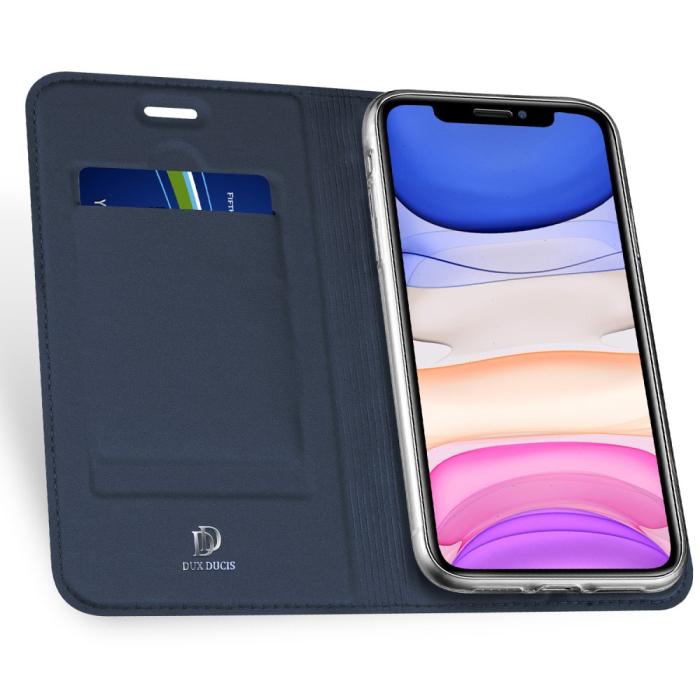 Bild 3, iPhone 11 - DUX DUCIS Plånboksfodral - Mörk Blå