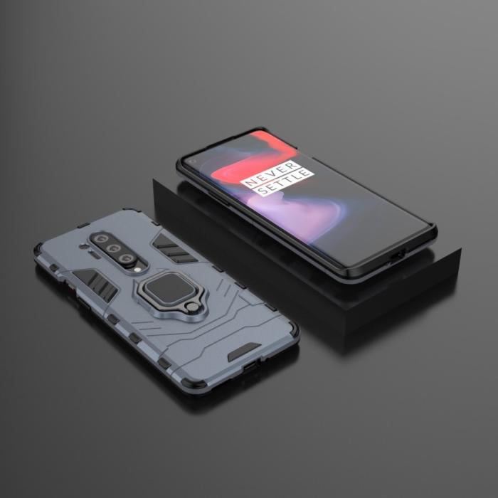 Bild 4, OnePlus 8 Pro - Hybrid Ring Skal - Blå